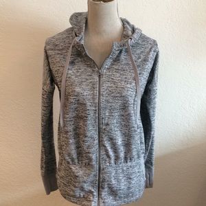 Athleta gray zip up hoodie size Small